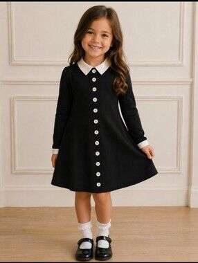 Sprint Wednesday Dress
Size 3-4T